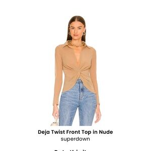 Super down Deja twist top
